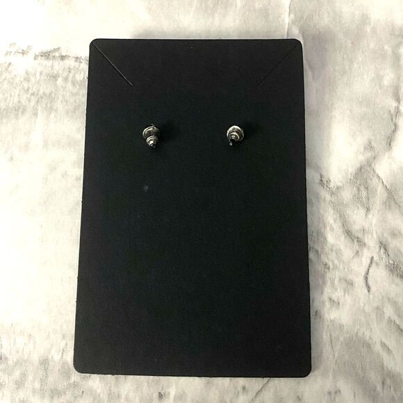 Classic Faux Pearl Stud Earrings – Simple Round White Pearl – Elegant & Timeless - Picture 3 of 5